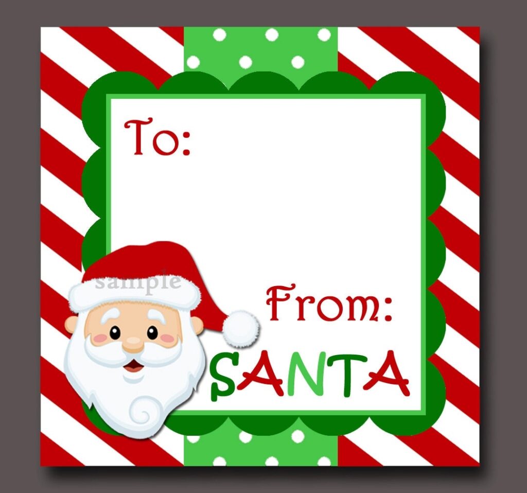 Printable From Santa Gift Tags