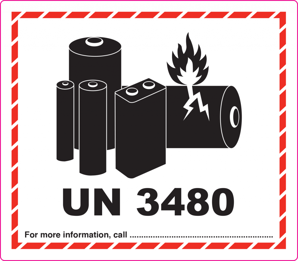 Printable Lithium Battery Label For Shipping