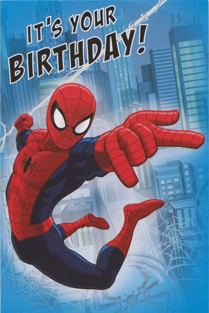 Spiderman Birthday Card Printable