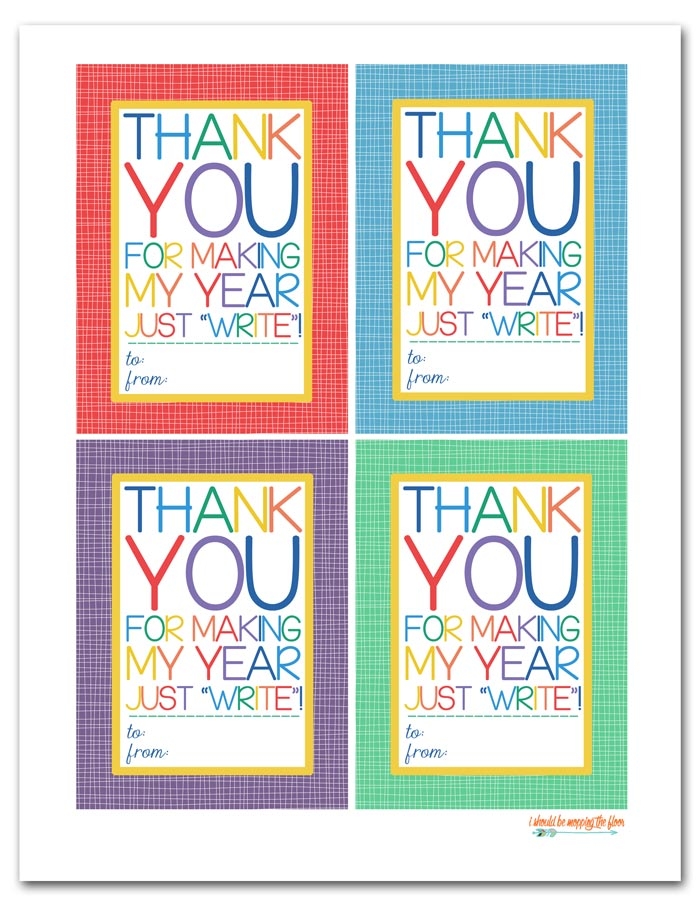 Teacher Appreciation Printable Tags