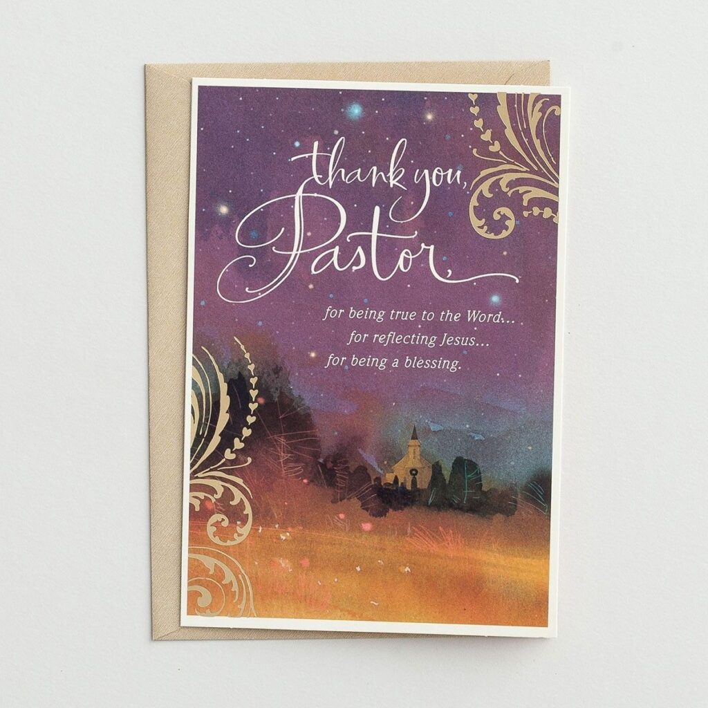 Thank You Pastor Appreciation Cards Free Printable