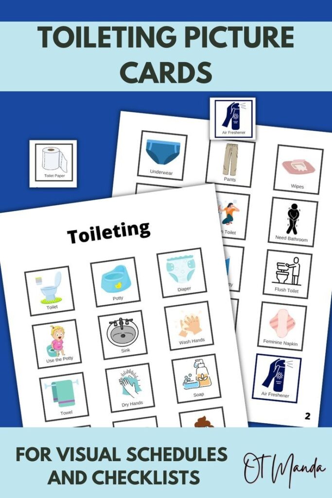 Toileting Picture Cards For Communication Visual Schedule For Potty