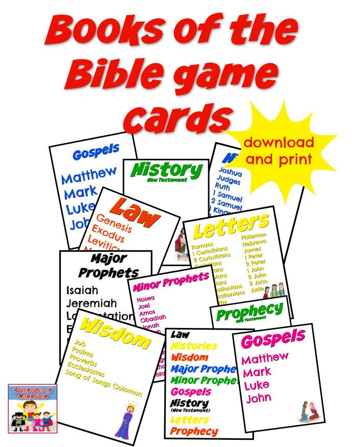 Want Your Kids To Learn The Books Of The Bible Try This Game Books Of 