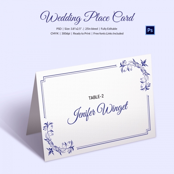 Wedding Place Card Template