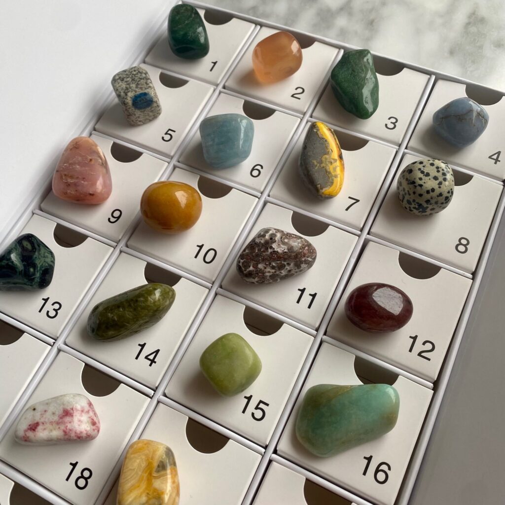 Crystal Advent Calendar Tumbled Stones Advent Calendar Minera 