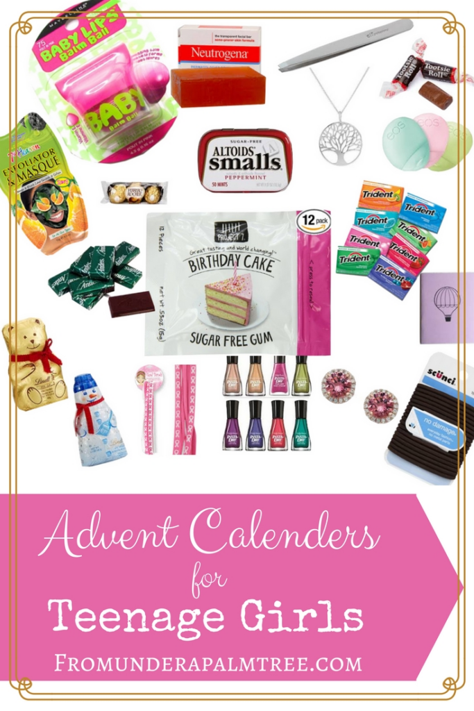 Girls Advent Calendar With Gifts Template Calendar Design