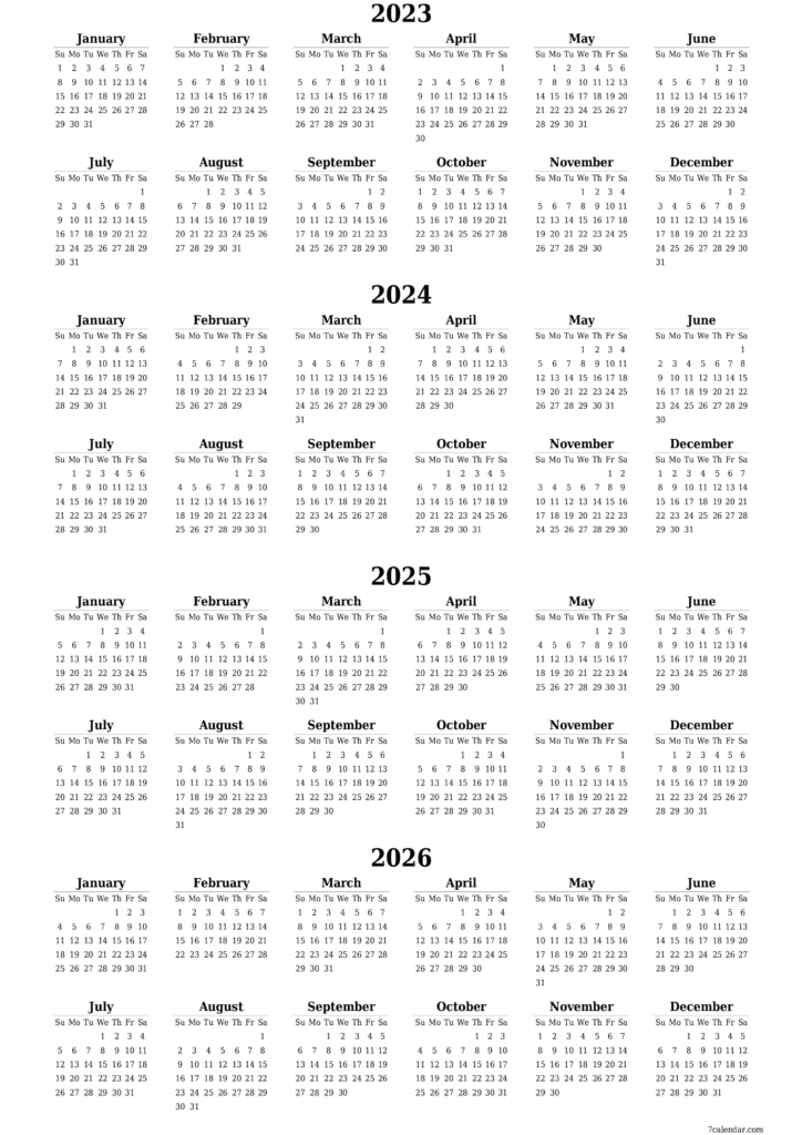 2024 2025 2026 Calendar Productivity With Calendars