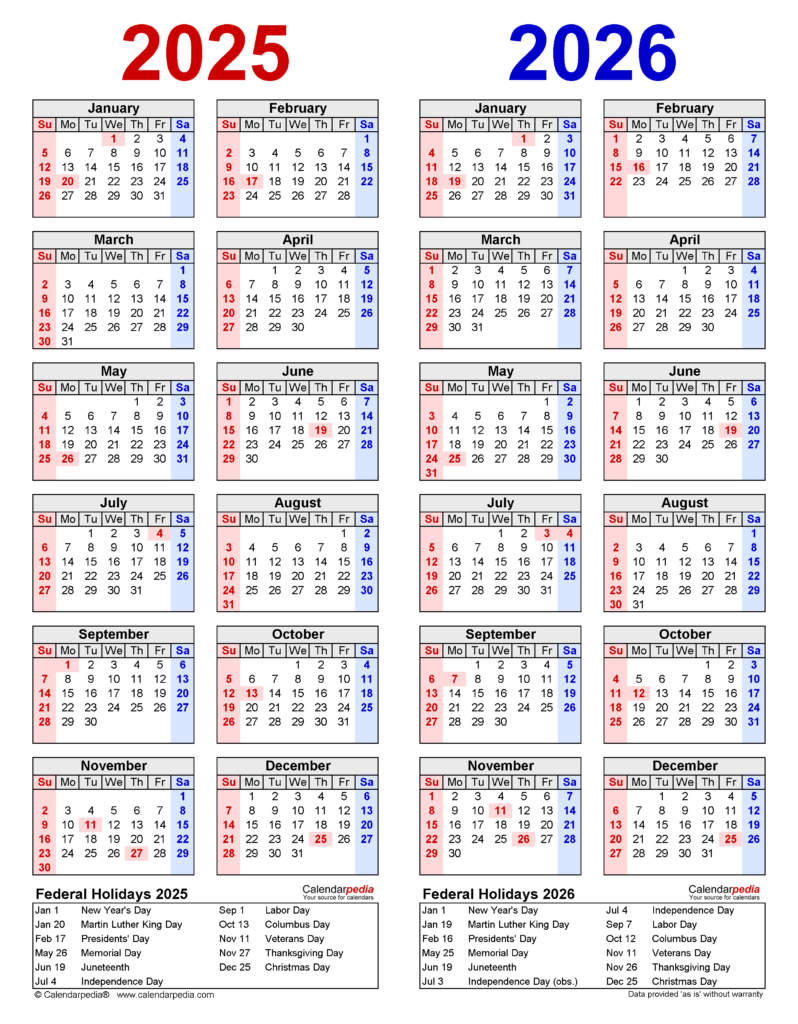 2025 2026 Printable Calendar Template 2025 Monthly 2025 Harper Lynn