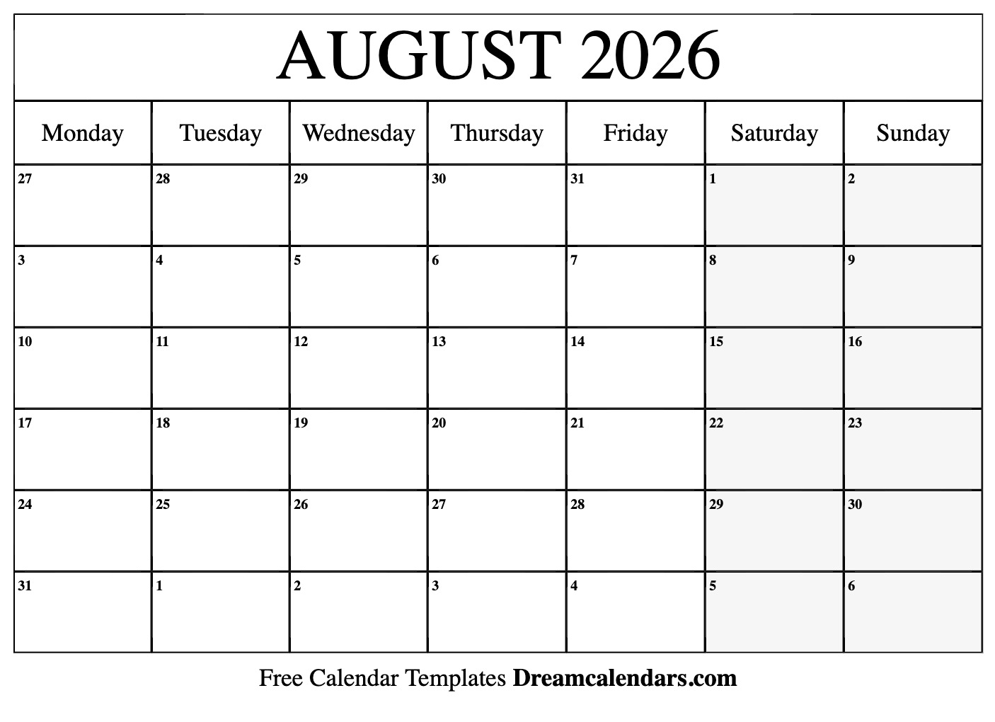 August 2026 A Month Of Transition And Opportunity School Calendar 