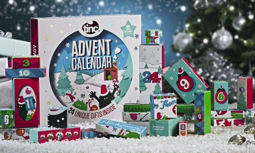 Girls Advent Calendar With Gifts Template Calendar Design