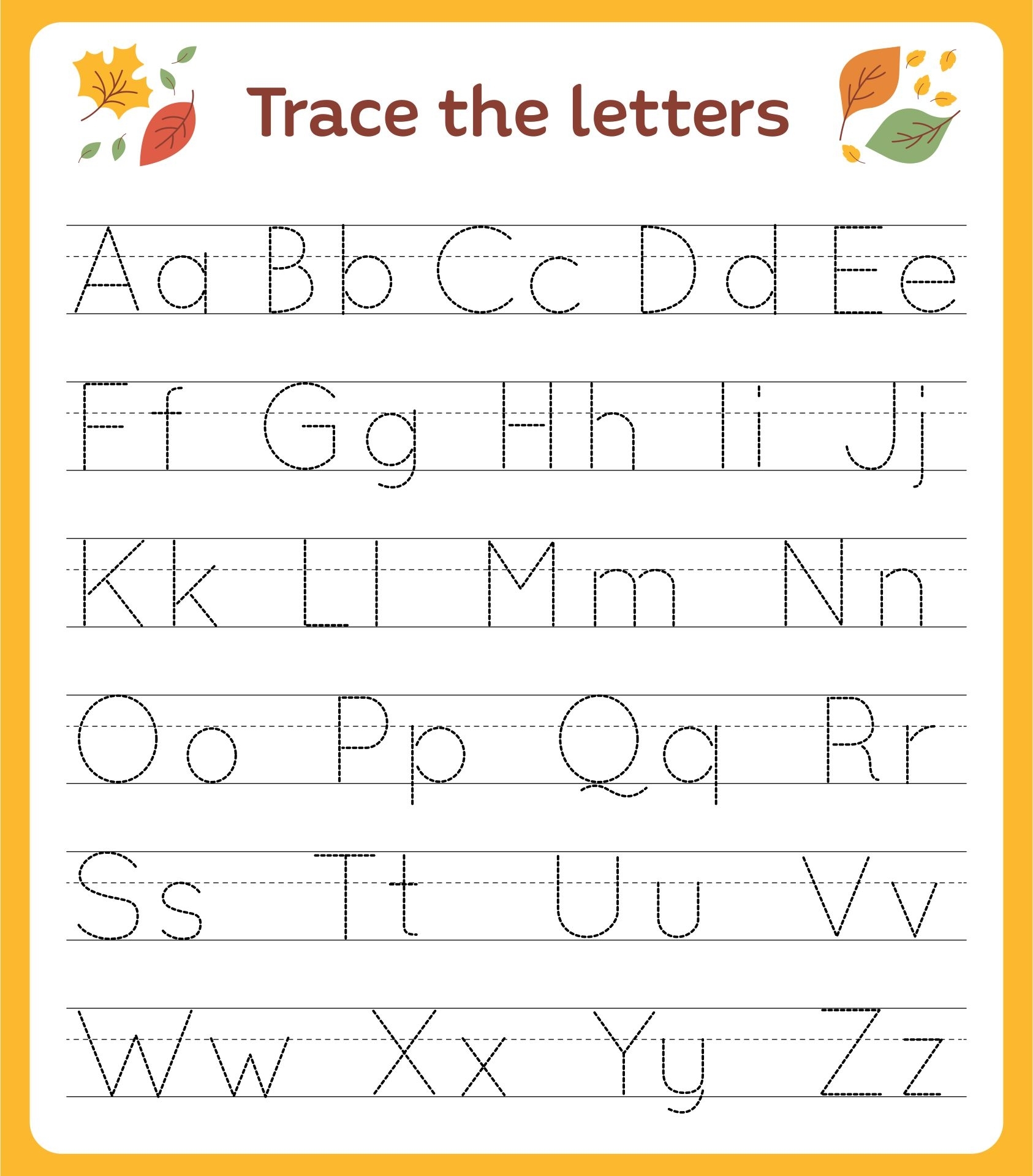 11 Best Free Printable Alphabet Worksheets Kindergarten Printablee 