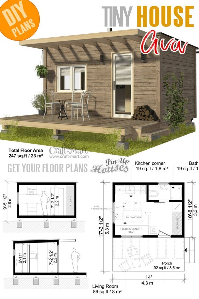 16 Cutest Tiny Home Plans With Cost To Build Tiny House Floor Plans 