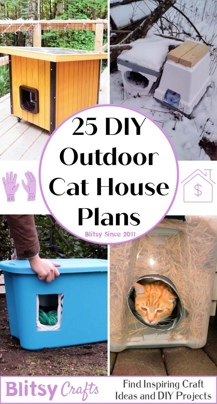 25 Free DIY Outdoor Cat House Plans Outdoor Cat Shelter 2022 