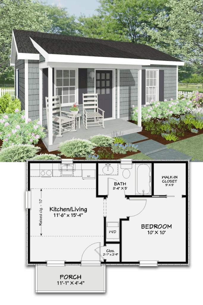 27 Adorable Free Tiny House Floor Plans Cottage House Plans Small