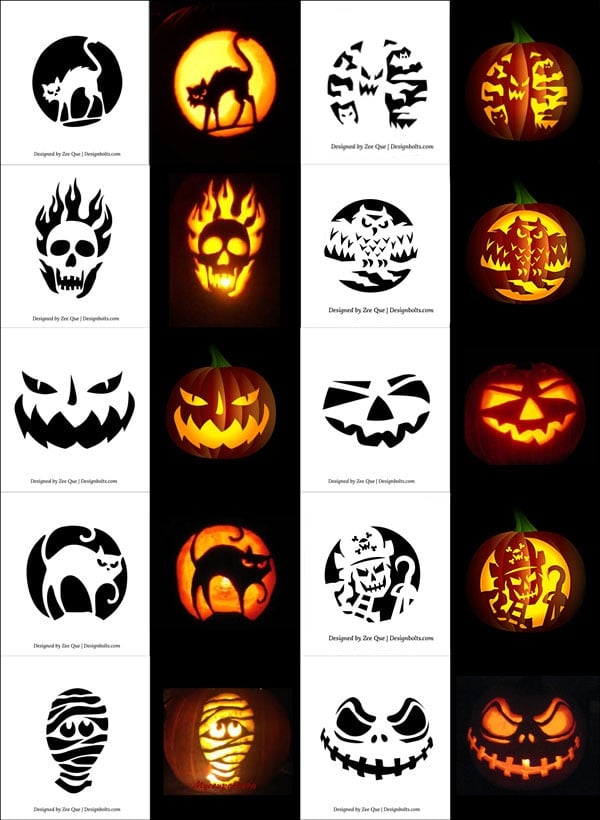 290 Free Printable Halloween Pumpkin Carving Stencils Patterns