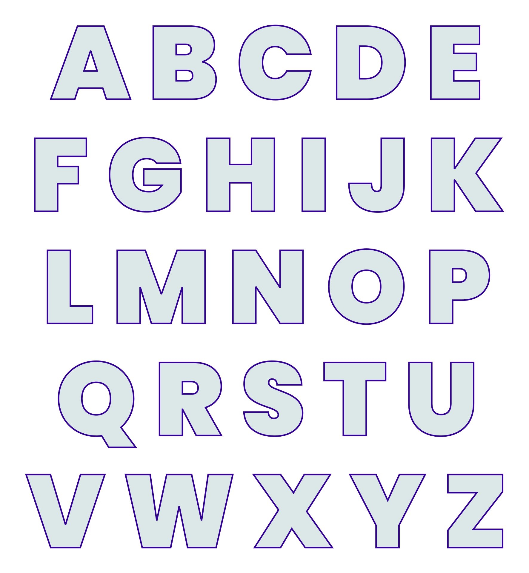 3 Inch Alphabet Stencils Free Printable Free Templates Printable 3 Inch Alphabet Stencils Free Printable Free Templates Printable