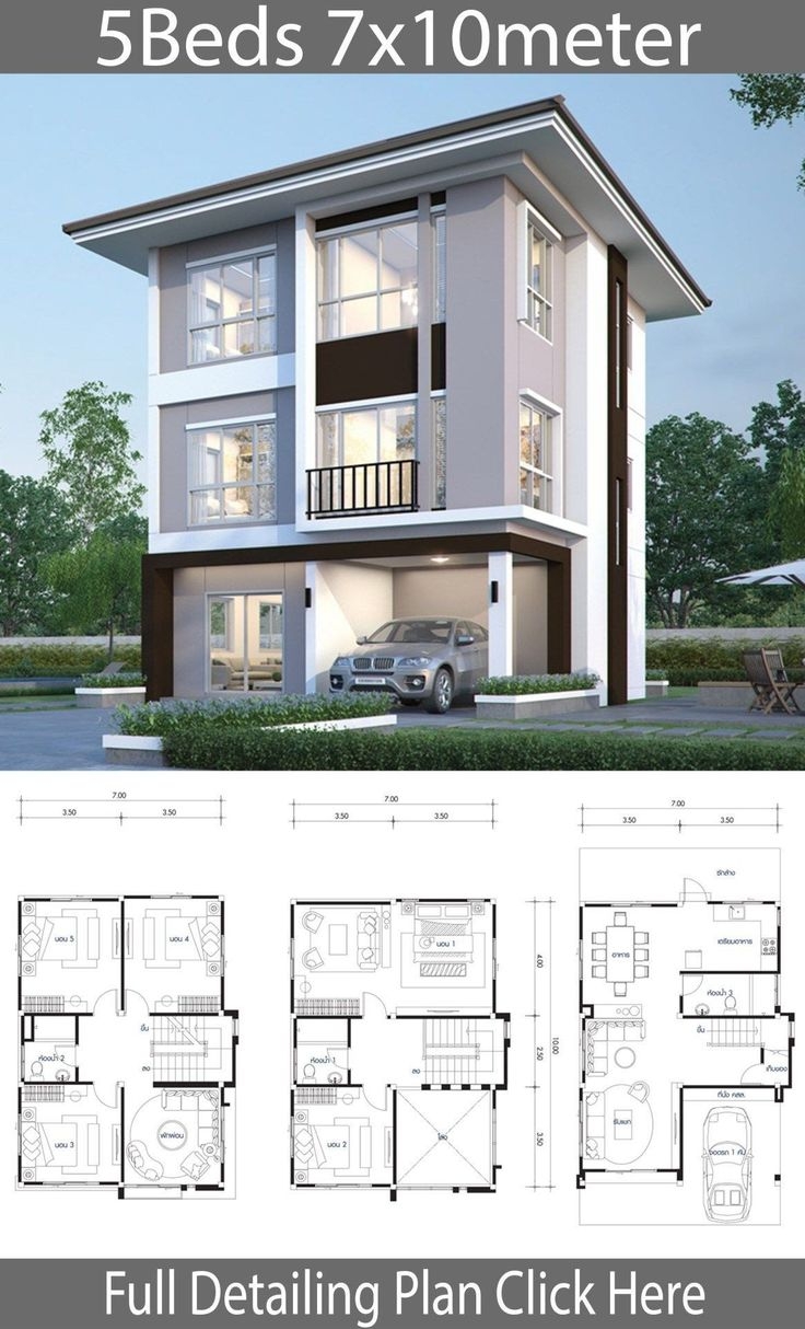 3 Story House Plans