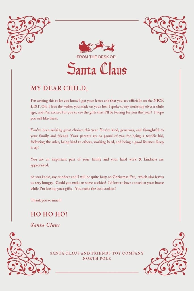 30 Free Santa Letter Templates To Print Use right Now Your