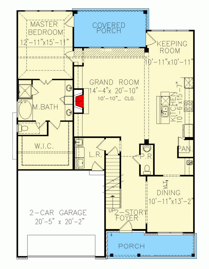 3000 Square Foot 2 Story 4 Bed Traditional House Plan With 2 Car Garage 3000 Square Foot 2 Story 4 Bed Traditional House Plan With 2 Car Garage