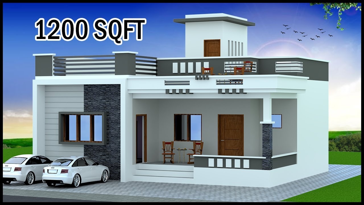 35 39 0 quot x35 39 0 quot 3D House Design With Layout Plan 1200 Sq Ft Home Plan 