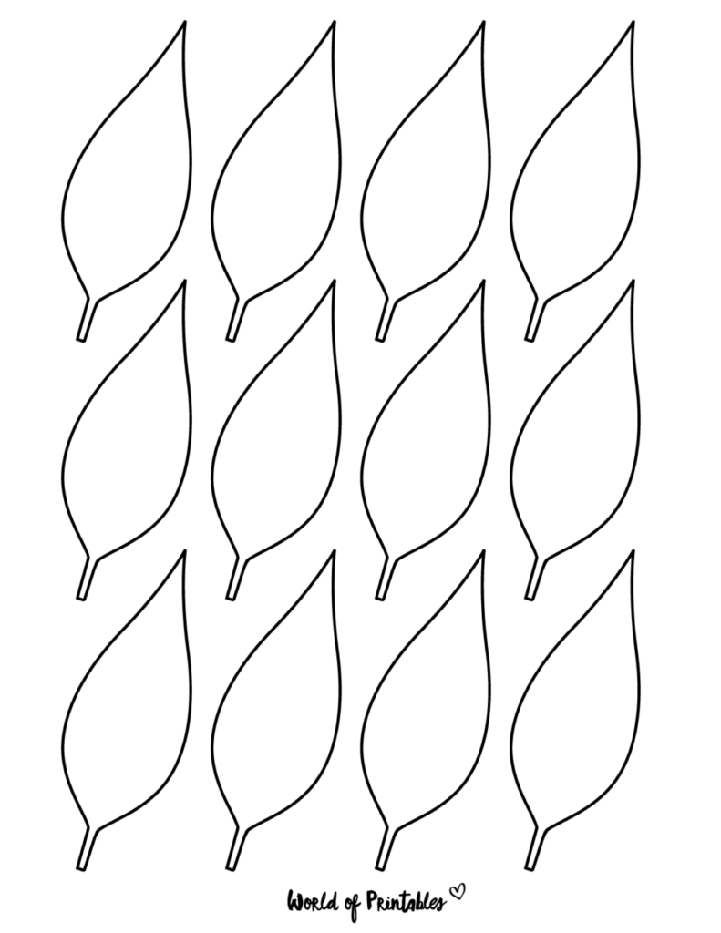 37 Printable Leaf Templates Outlines Shapes Free World Of Printables