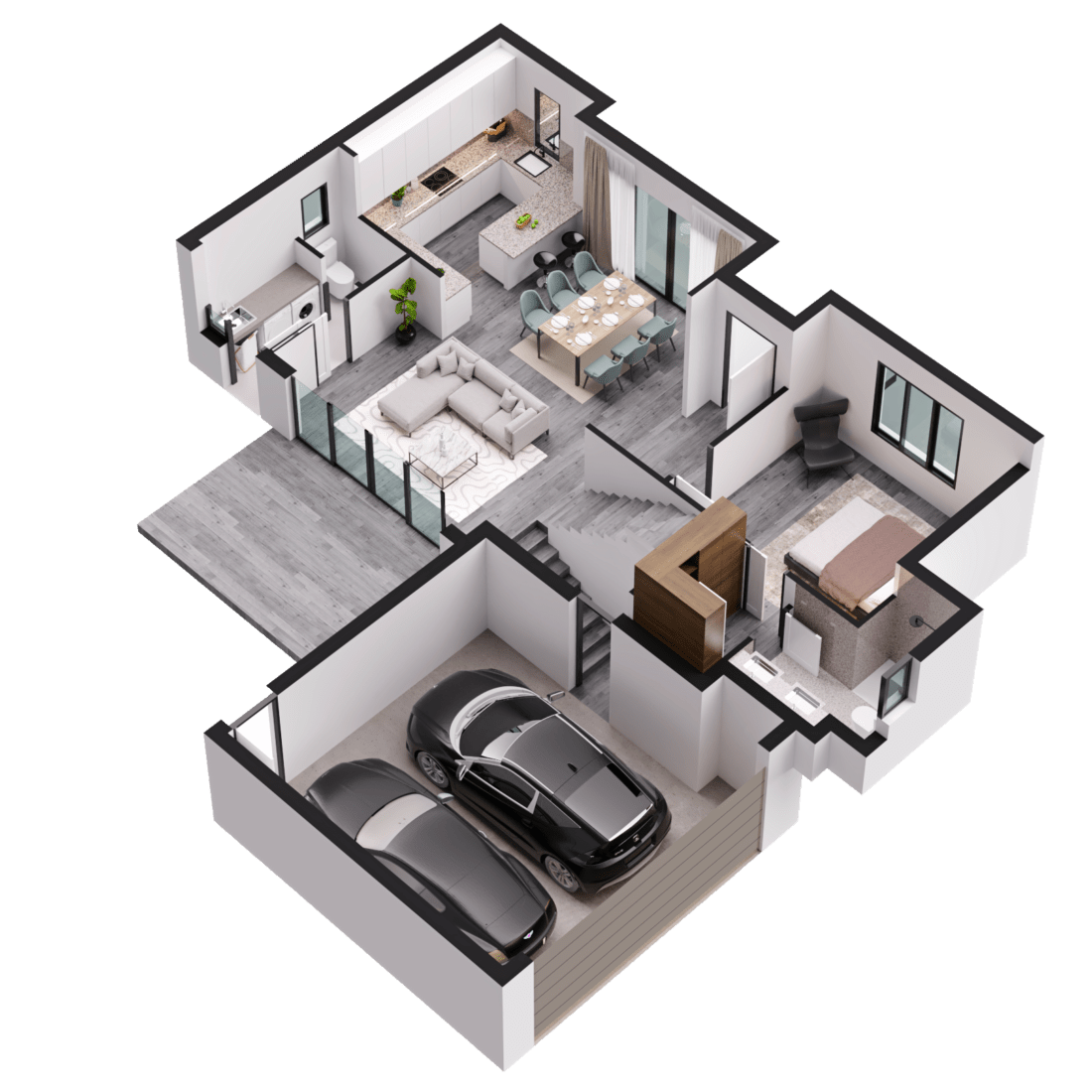 3D Floor Plans With Dimensions House Designer