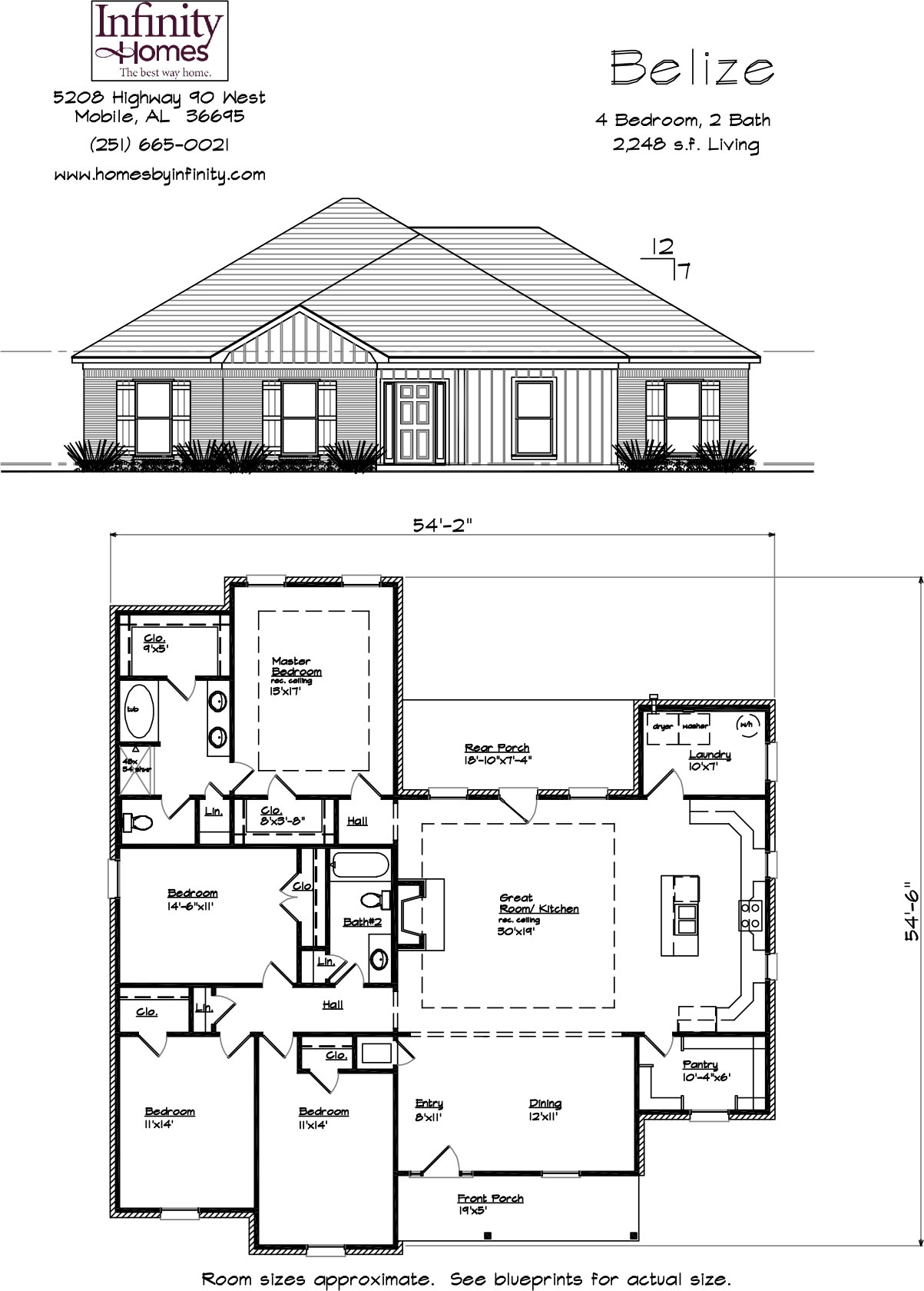 4 Bedroom House Plans Infinity Homes Custom Built Homes In Mobile 4 Bedroom House Plans Infinity Homes Custom Built Homes In Mobile