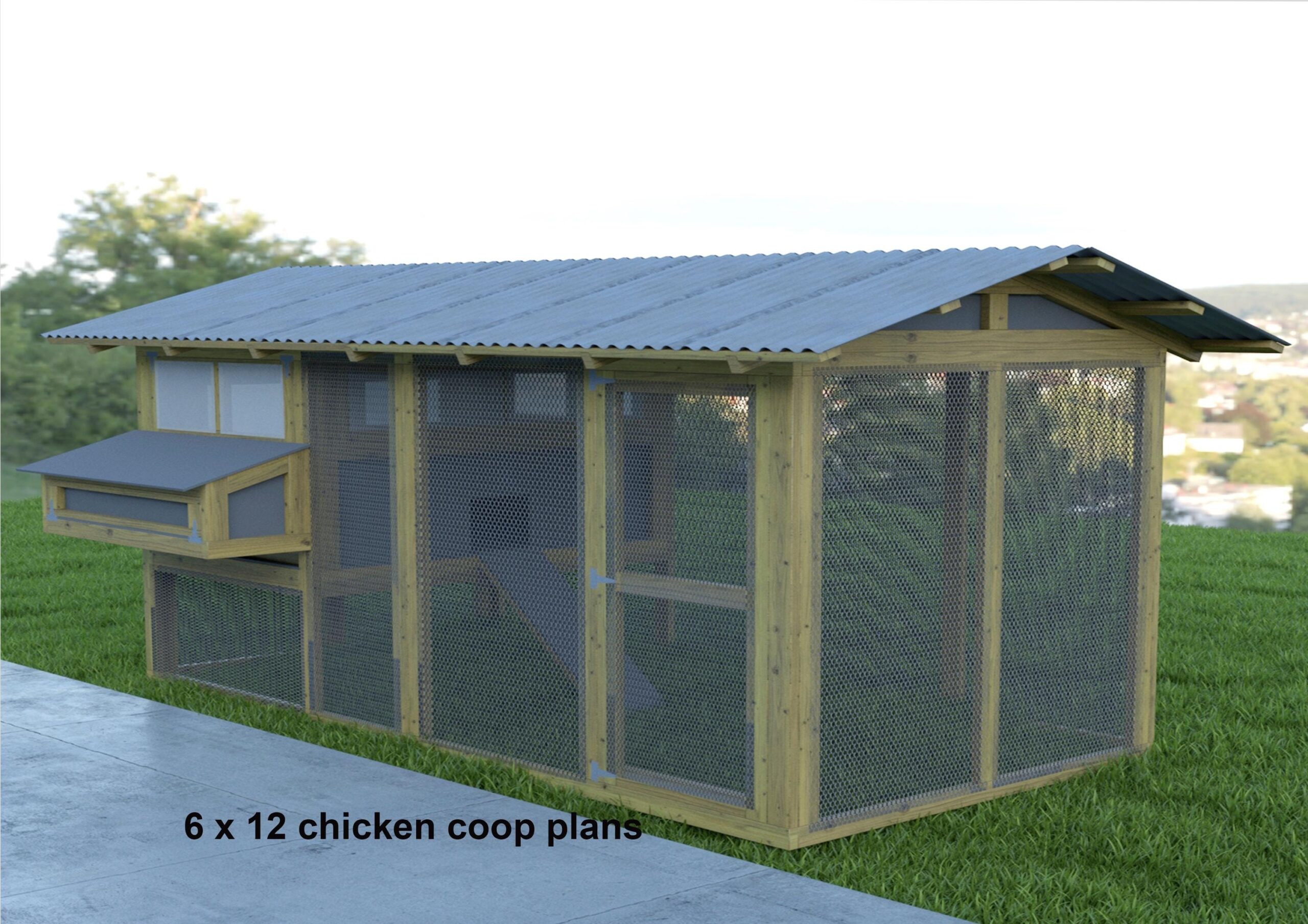 6 X 12 Chicken Coop Plans Diy Chicken Coop With Run Plans Built 