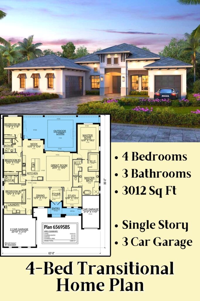 7 Best 4 Bedroom House Plans with Pictures