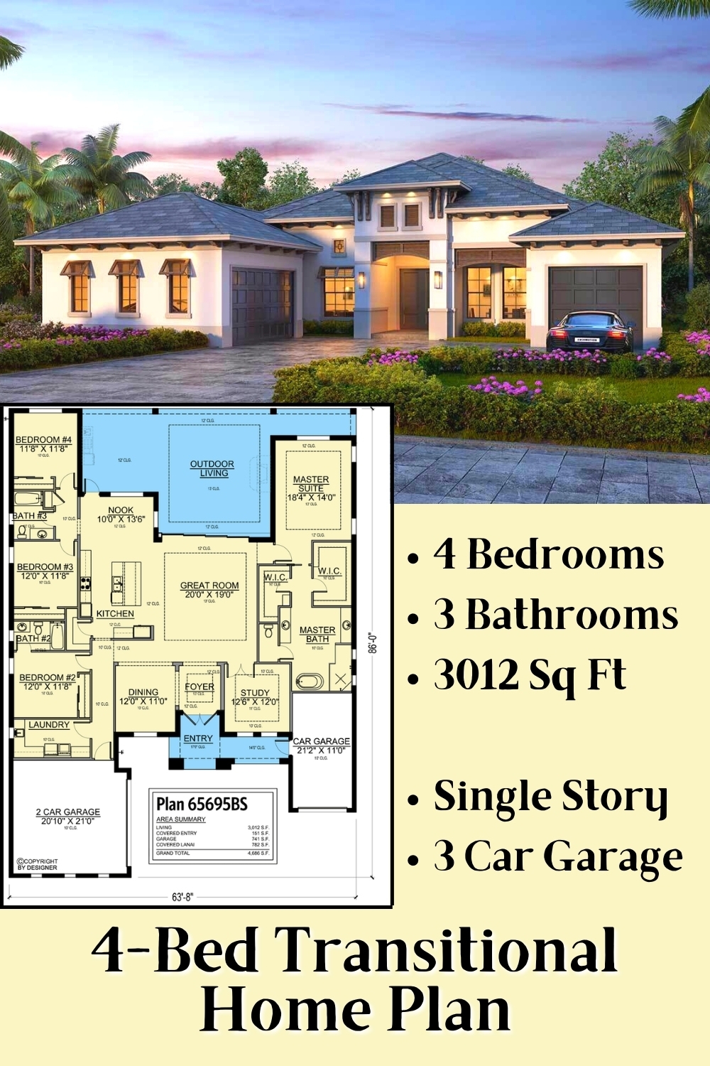 7 Best 4 Bedroom House Plans with Pictures 7 Best 4 Bedroom House Plans with Pictures