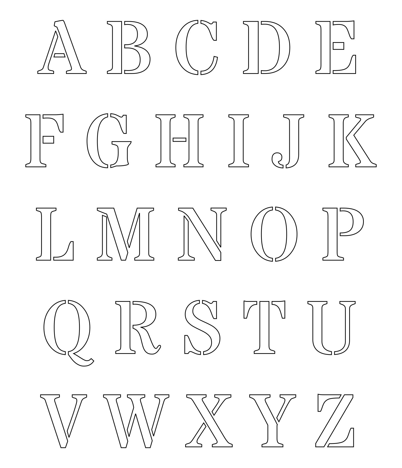 9 Best Images Of Free Printable Fancy Alphabet Letters Templates Free 