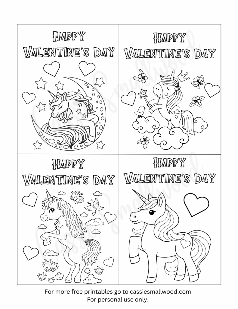 93 CUTEST Printable Valentine 39 s Day Cards To Color Printable