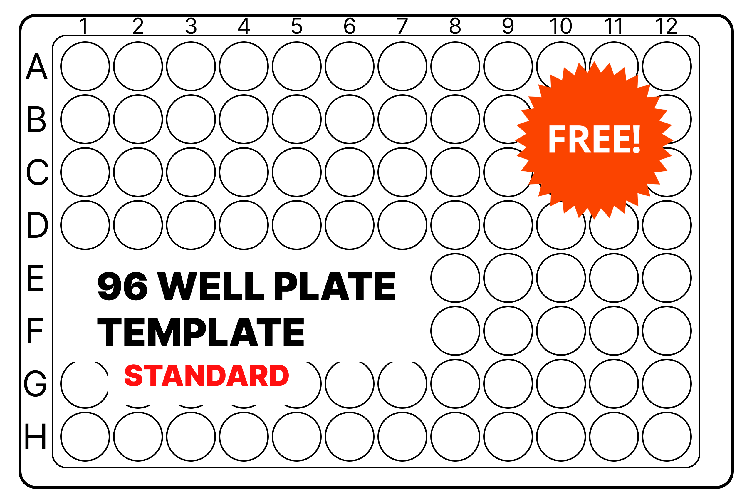 96 Well Plate Template Free Download 96 Well Plate Template Free Download