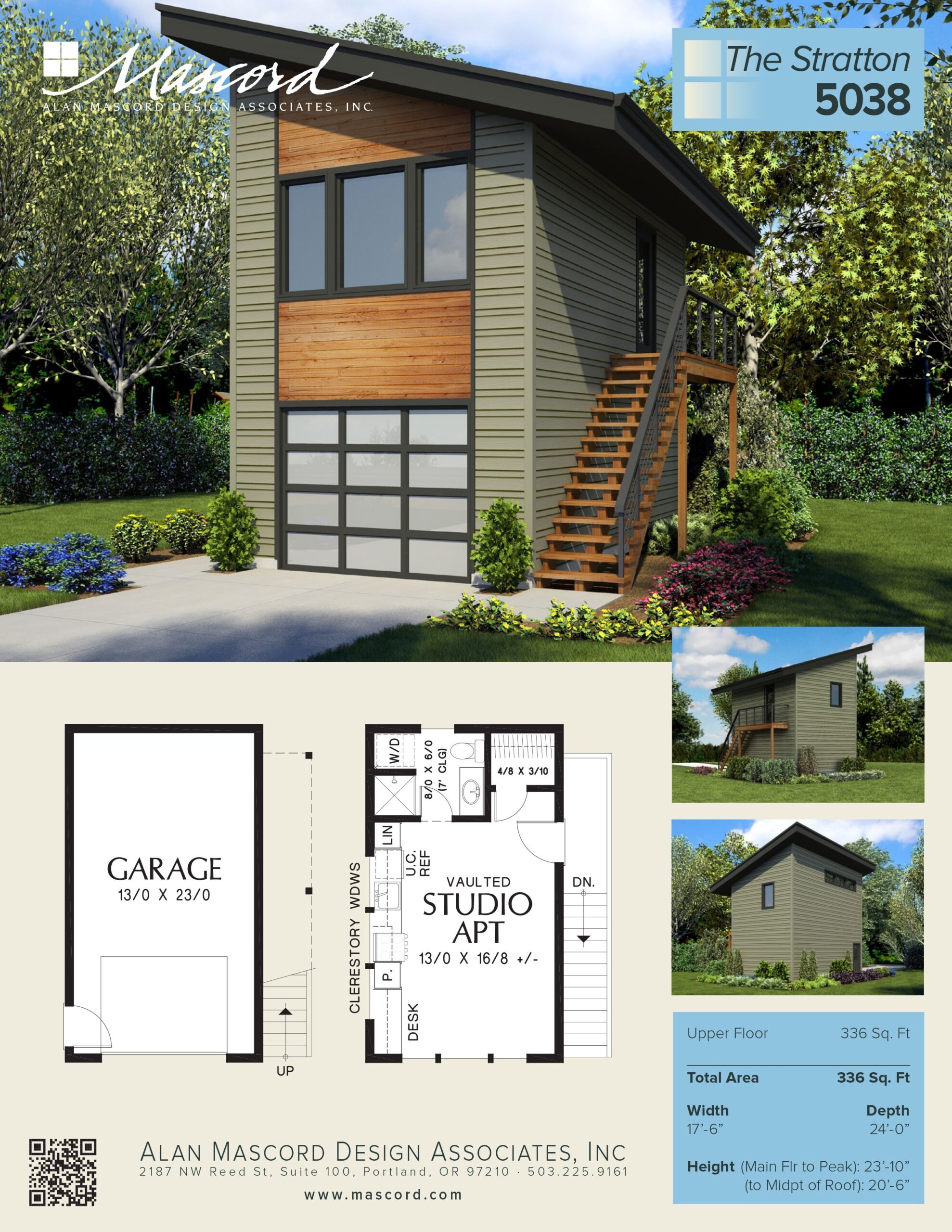A New Contemporary Garage Plan With Studio Apartment Above The A New Contemporary Garage Plan With Studio Apartment Above The