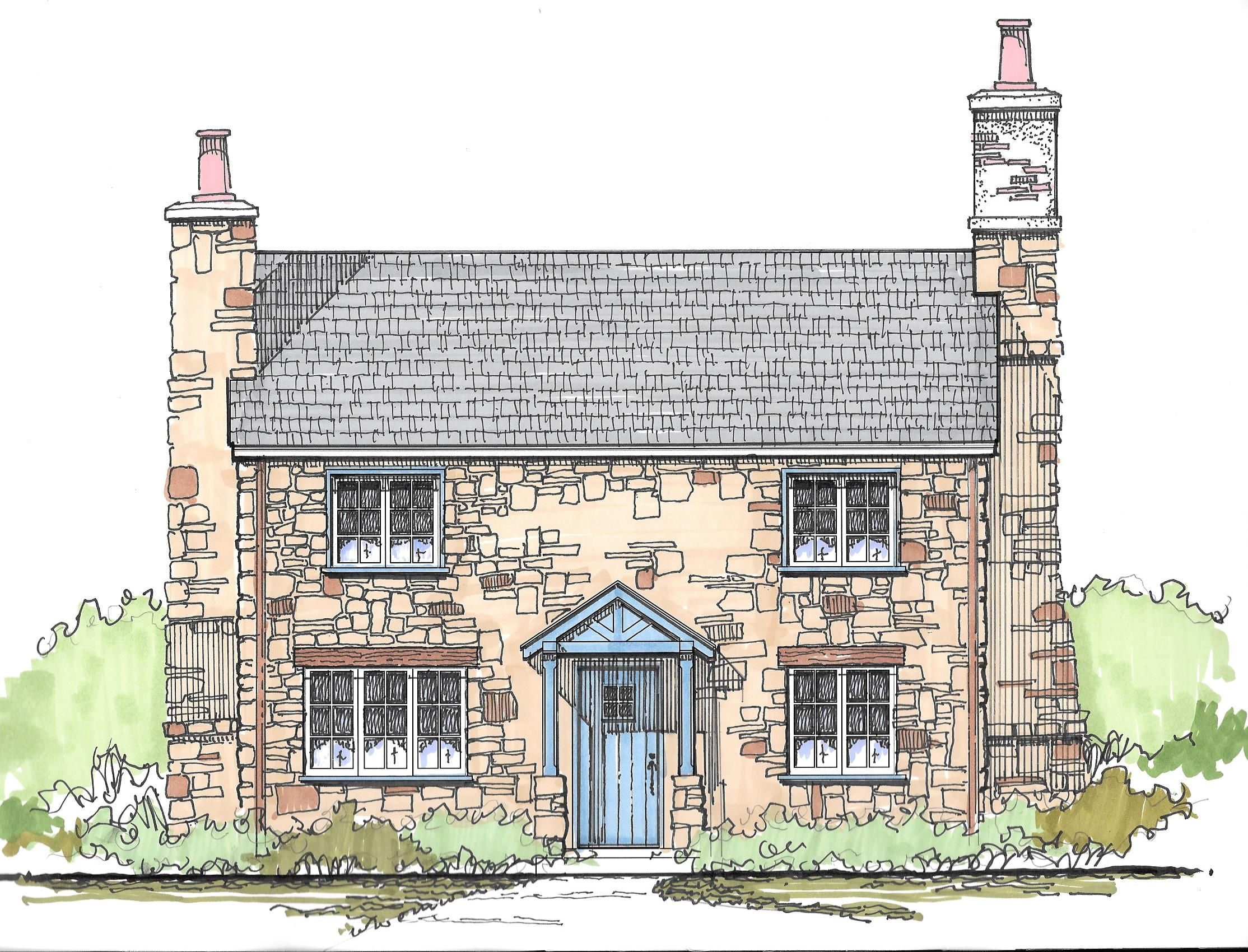 A New English Country Cottage Design 3 Bedrooms 2 Bath 1 292 Square  A New English Country Cottage Design 3 Bedrooms 2 Bath 1 292 Square