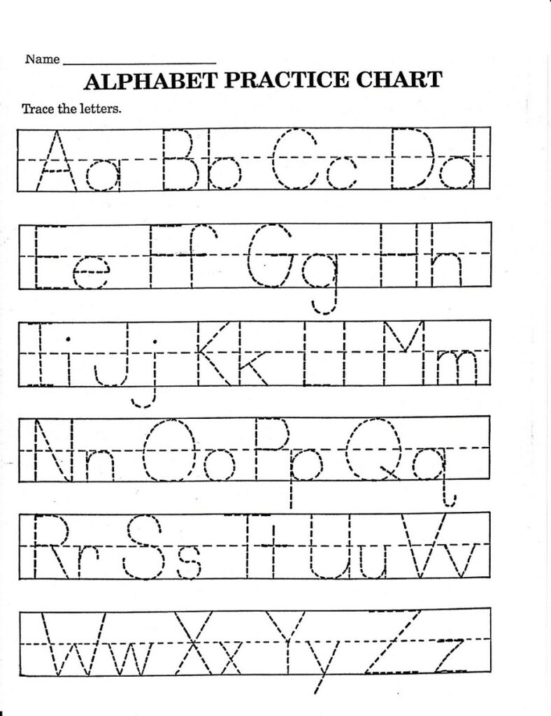 Alphabet Practice Worksheets To Print Activity Shelter