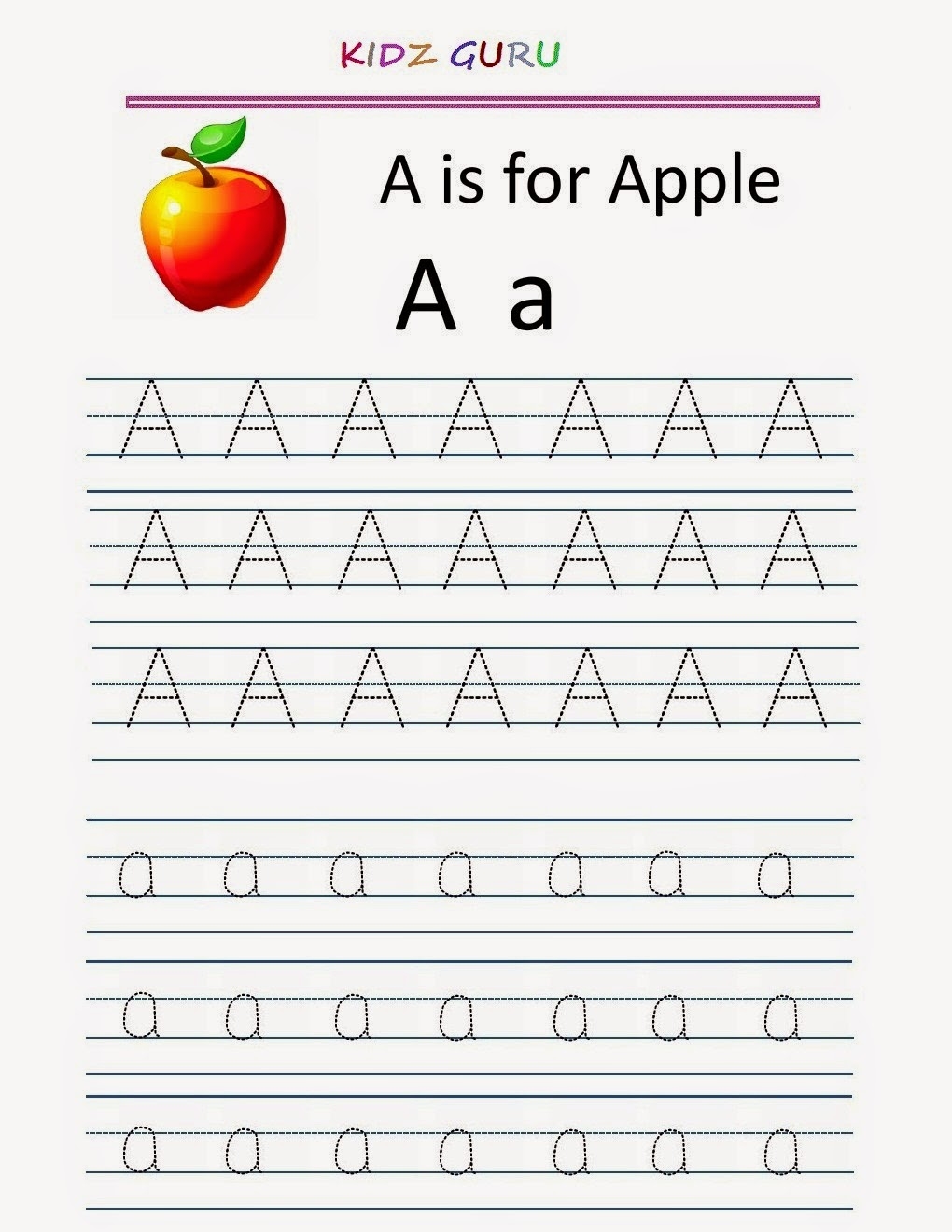 Alphabet Tracing Worksheets Printable Pdf