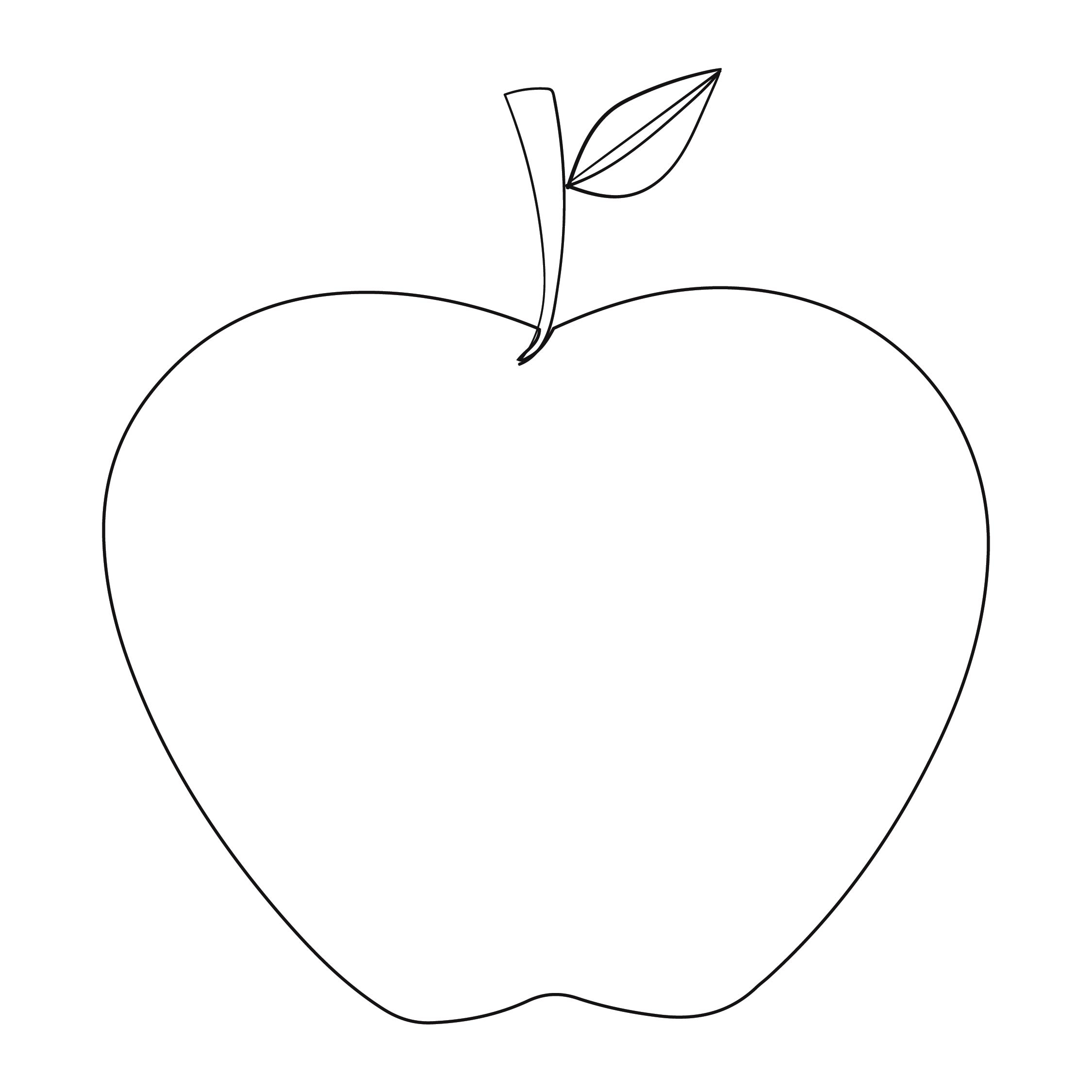 Apple Template 10 Free PDF Printables Printablee