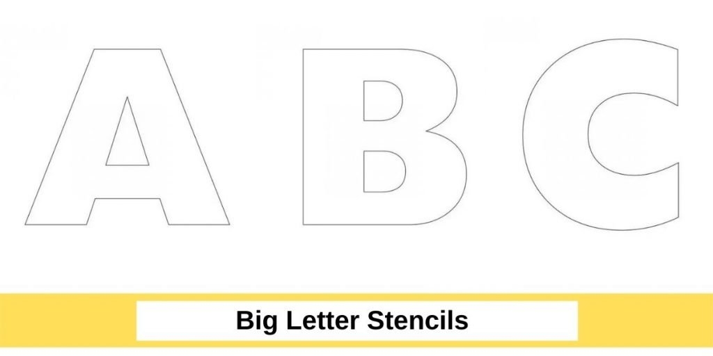 Big Letter Stencils Free Printable Free Printable