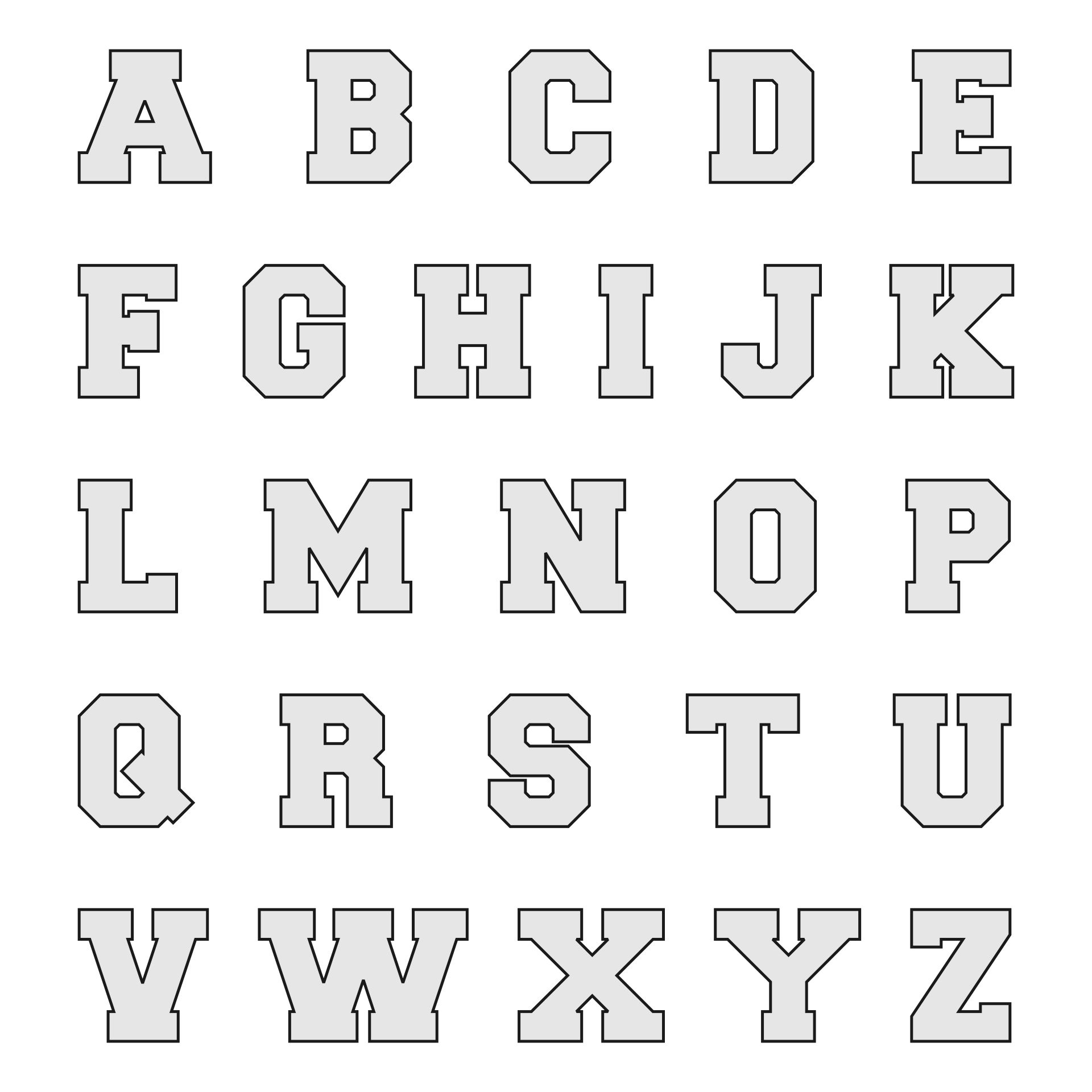 Block Alphabet Letters Printable Printable Free Templates Block Alphabet Letters Printable Printable Free Templates