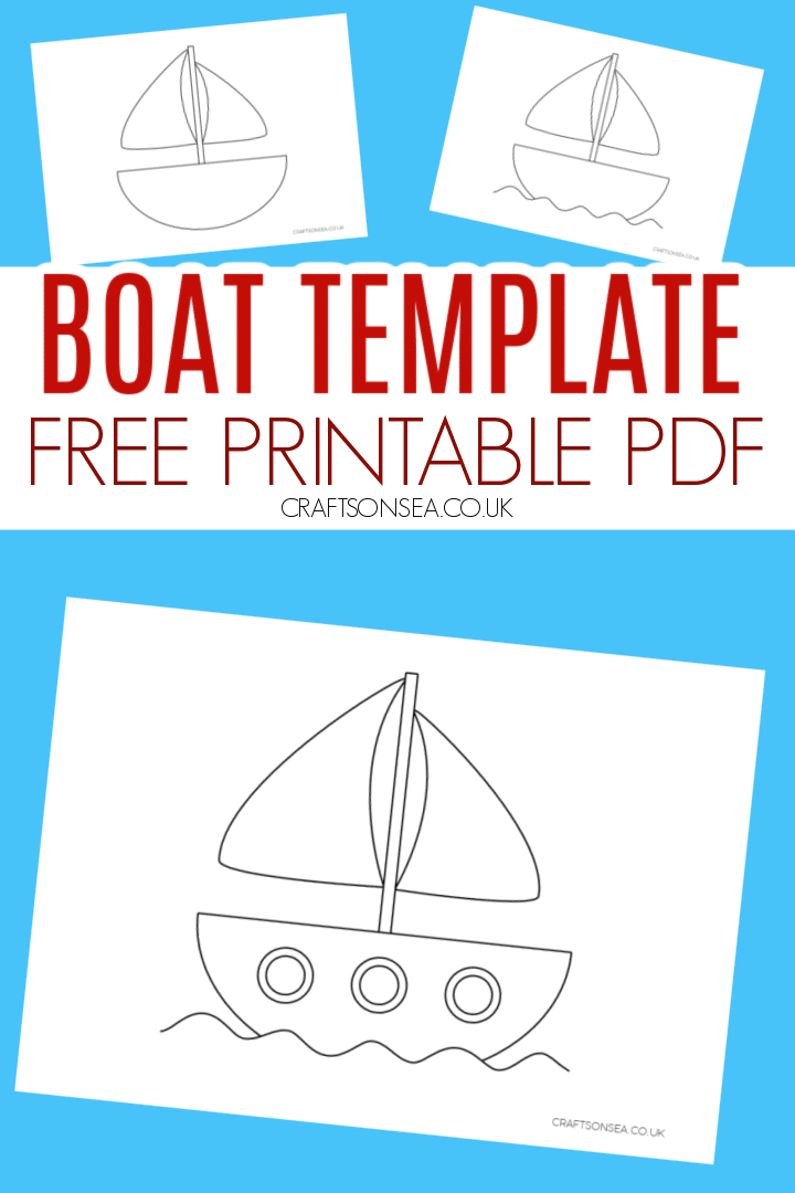 Boat Template FREE Printable Template Crafts On Sea
