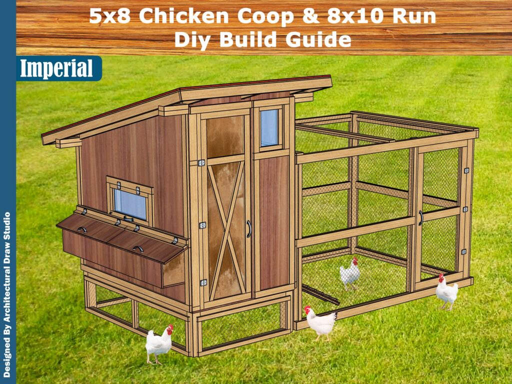 Chicken Coop Plans With Run Diy Build Guide Step By Step Etsy Canada