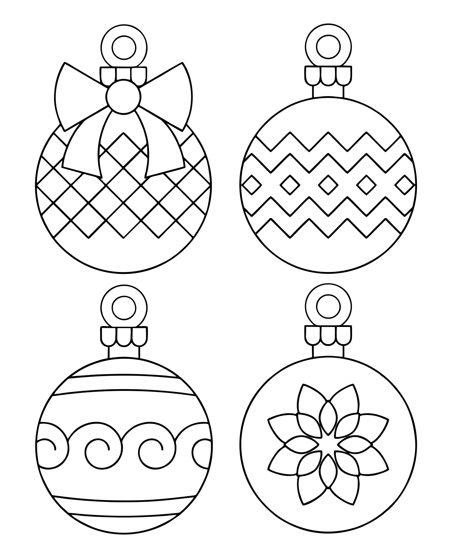 Christmas Ornament Templates 15 Free PDF Printables Printablee