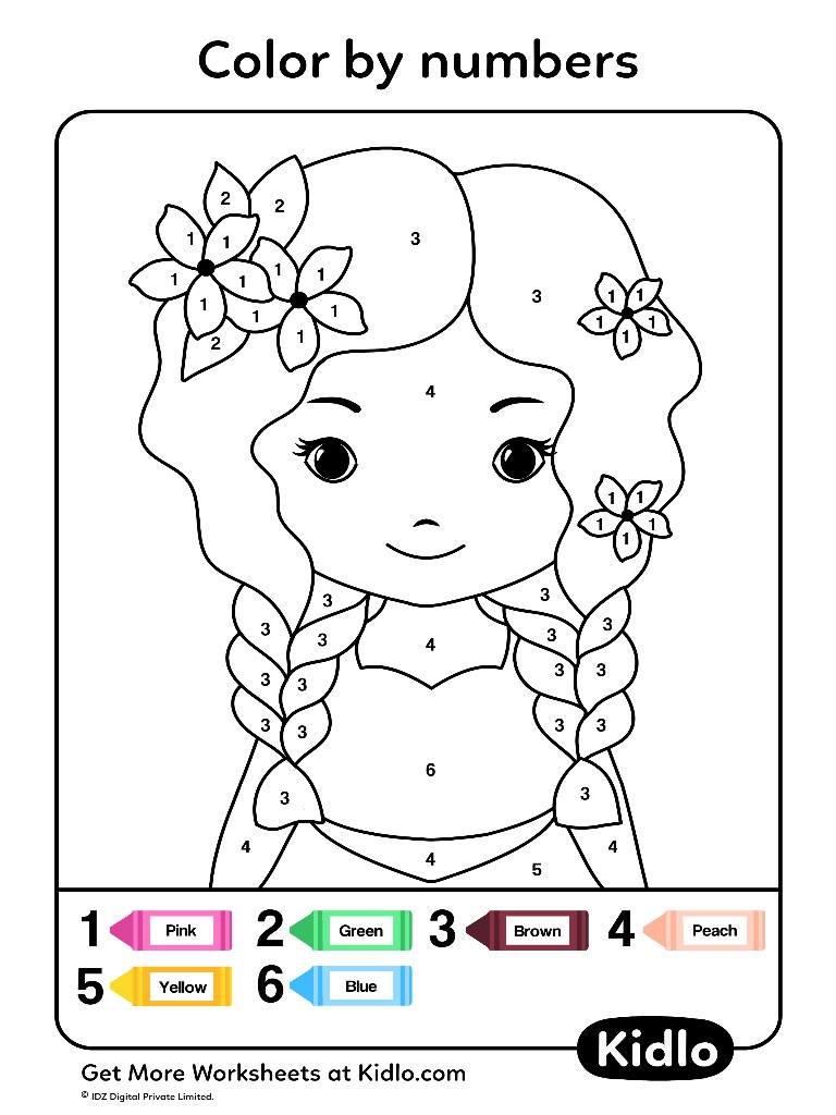 Coloring Pages Color By Number Worksheets