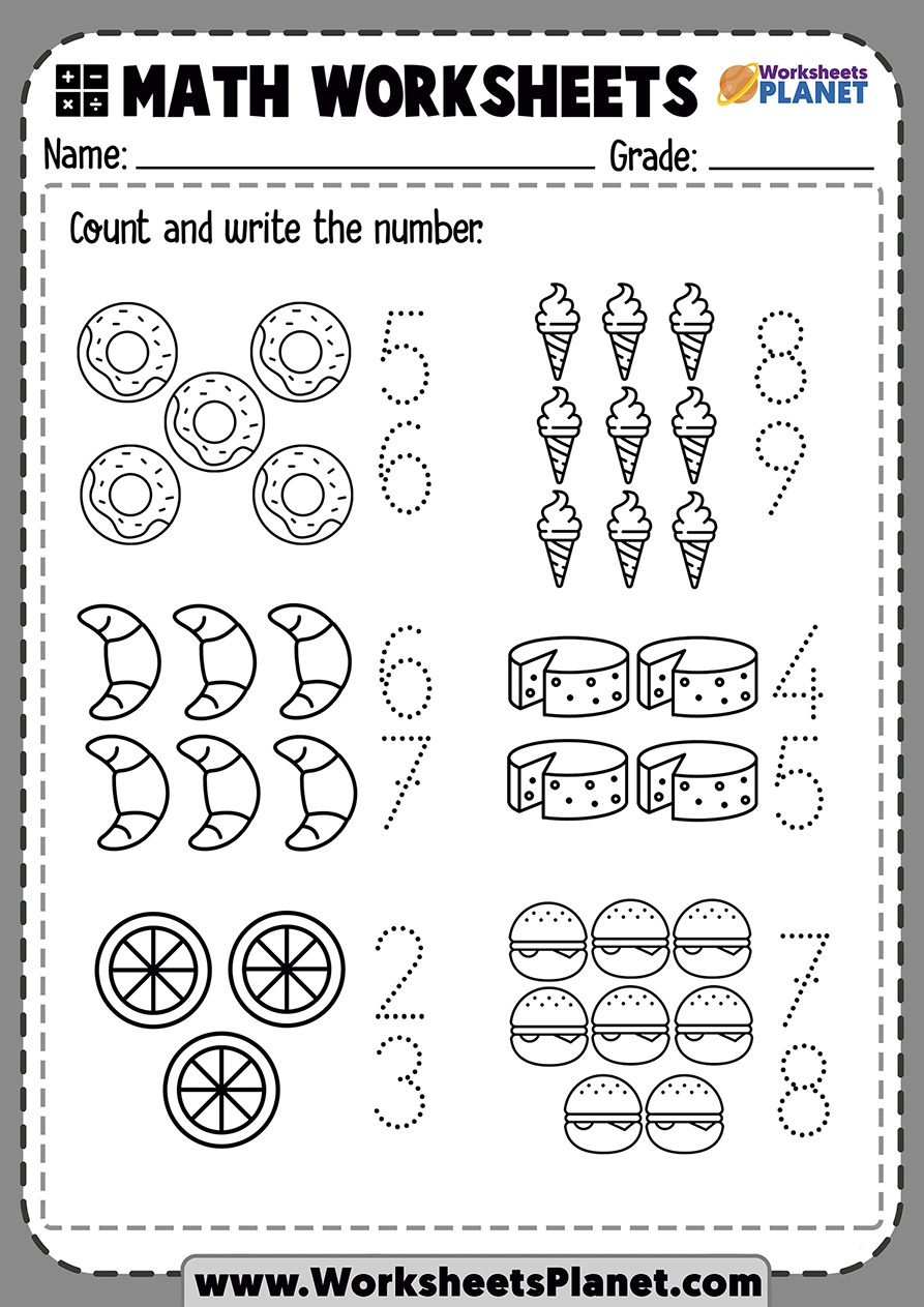 Counting Worksheets For Kindergarten Counting Math Counting Worksheets For Kindergarten Counting Math