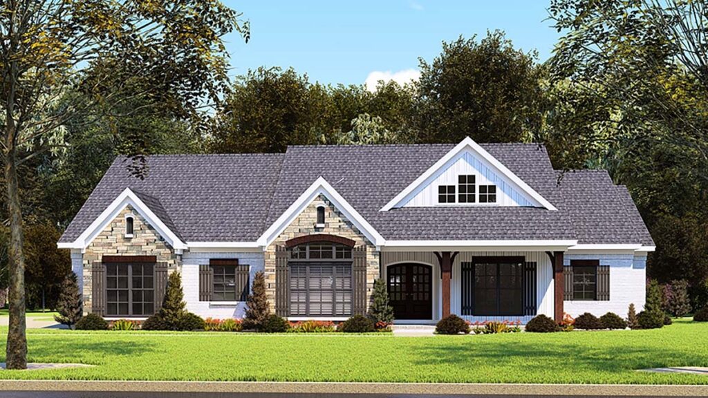 Country Style House Plan With Bonus Room