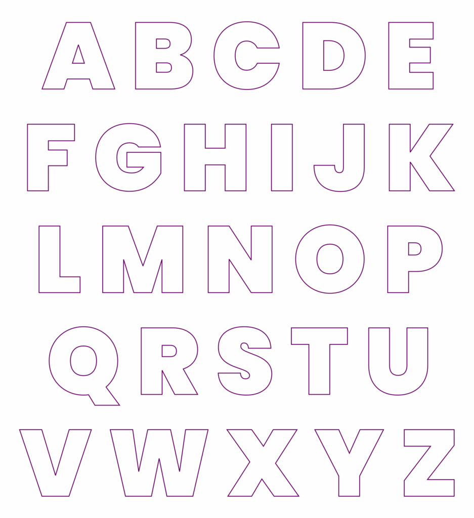 Cut Out Printable Alphabet Letters Printable Word Searches