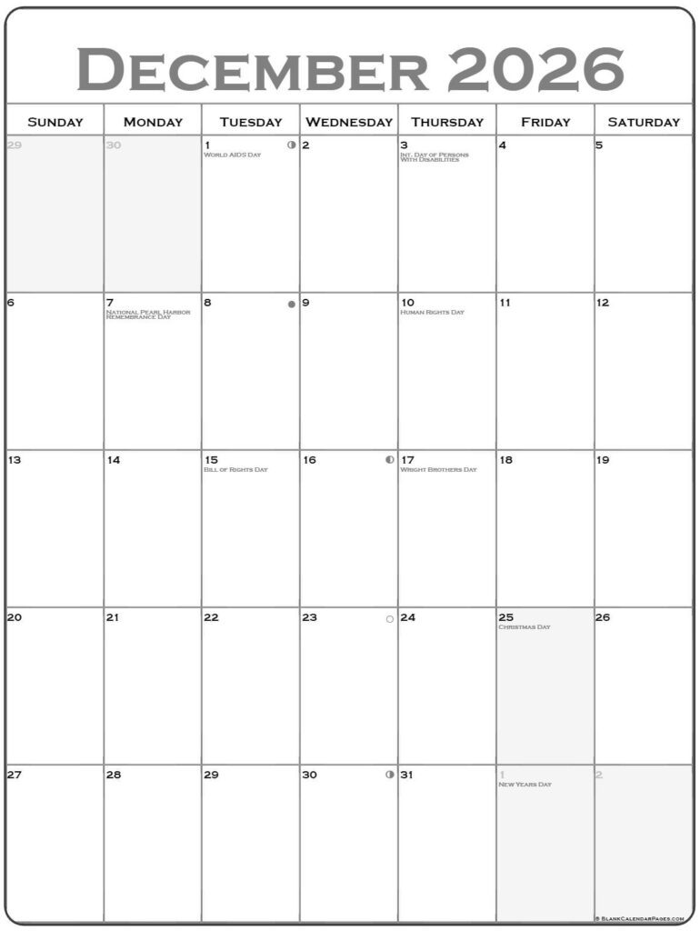 December 2026 Calendar India Unbelievable Reeta Lethia