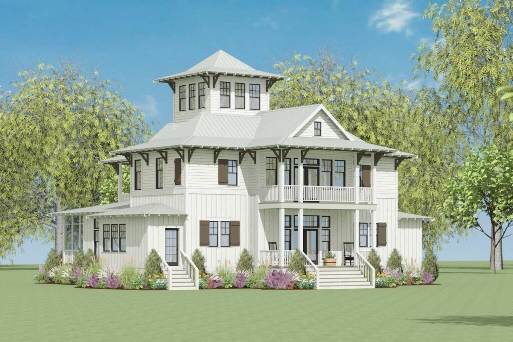 Designing House Plans With Tower House Plans