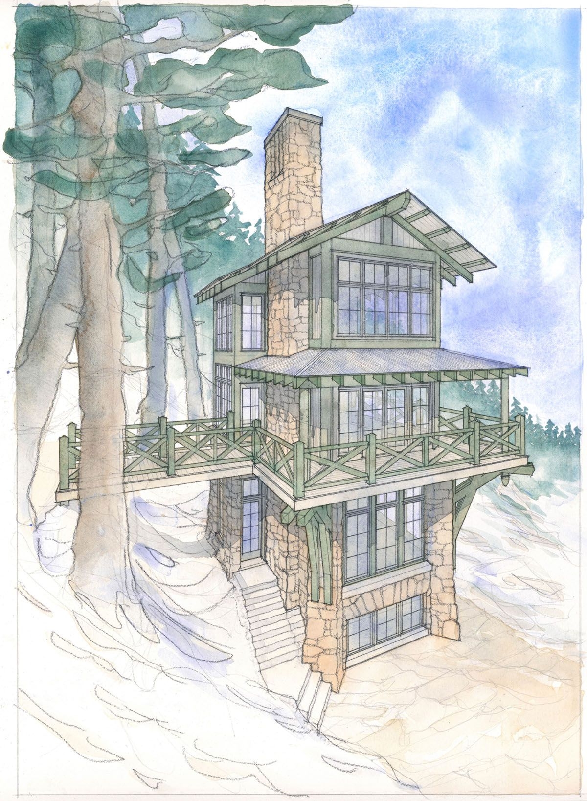 Designing House Plans With Tower House Plans